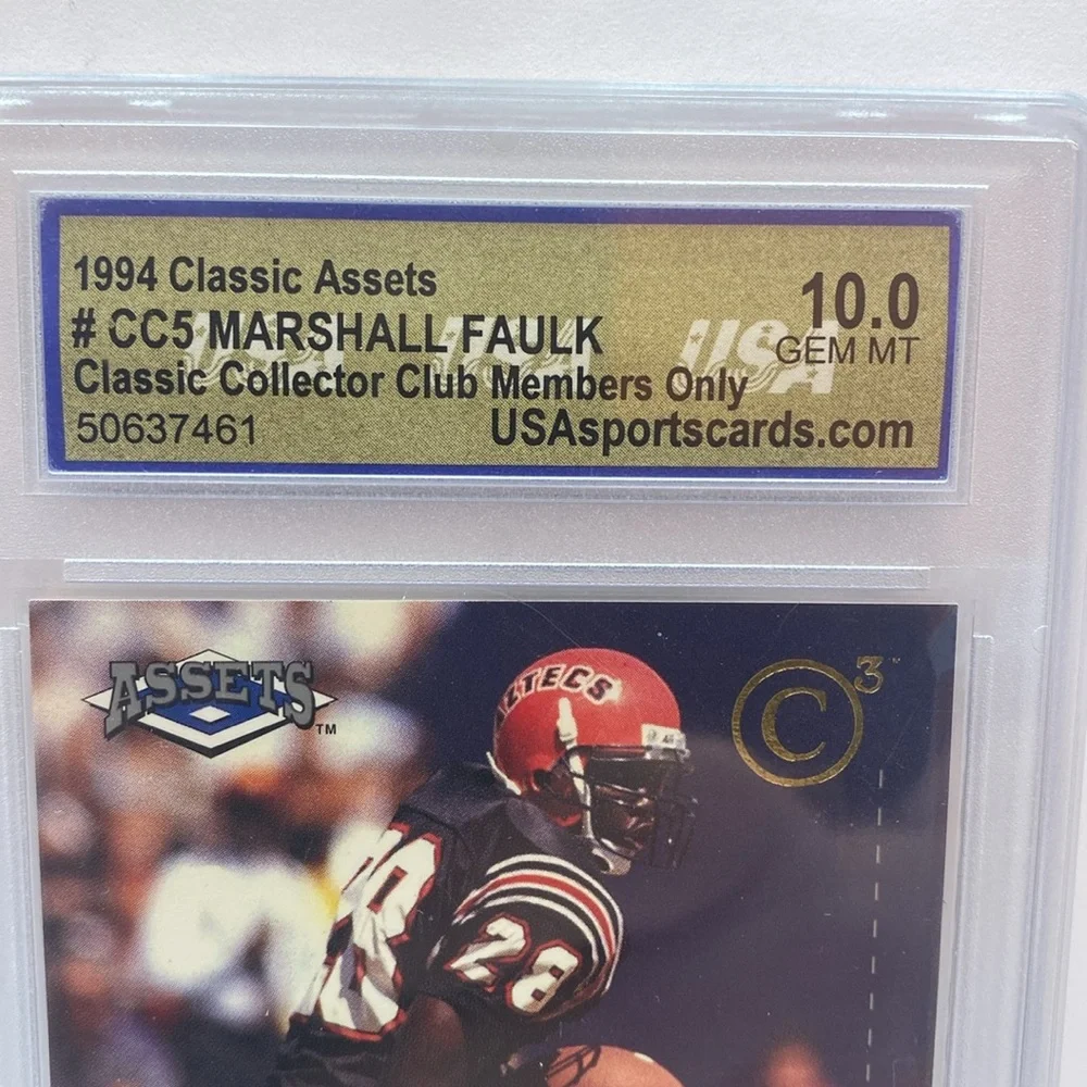 1994 Classic Assets Marshall Faulk San Diego State #CC5 (MISC15) - Picture 3 of 6